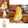 Adorabile Anatra Banana Gialla/bianca Peluche Giocattolo Cuscino da Abbracciare