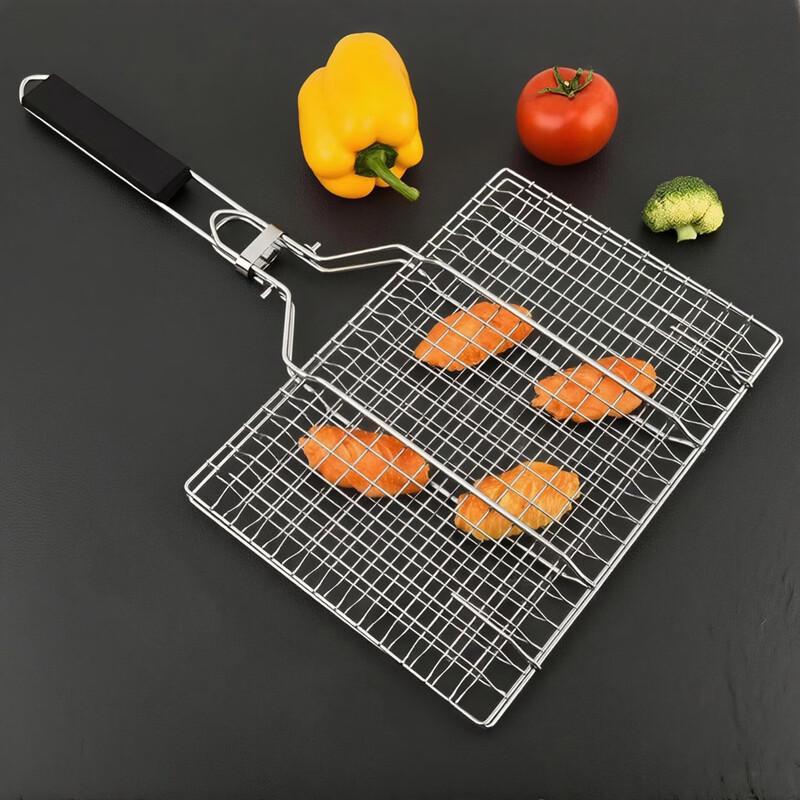 ZISIZ Portable Stainless Steel Grilling Basket