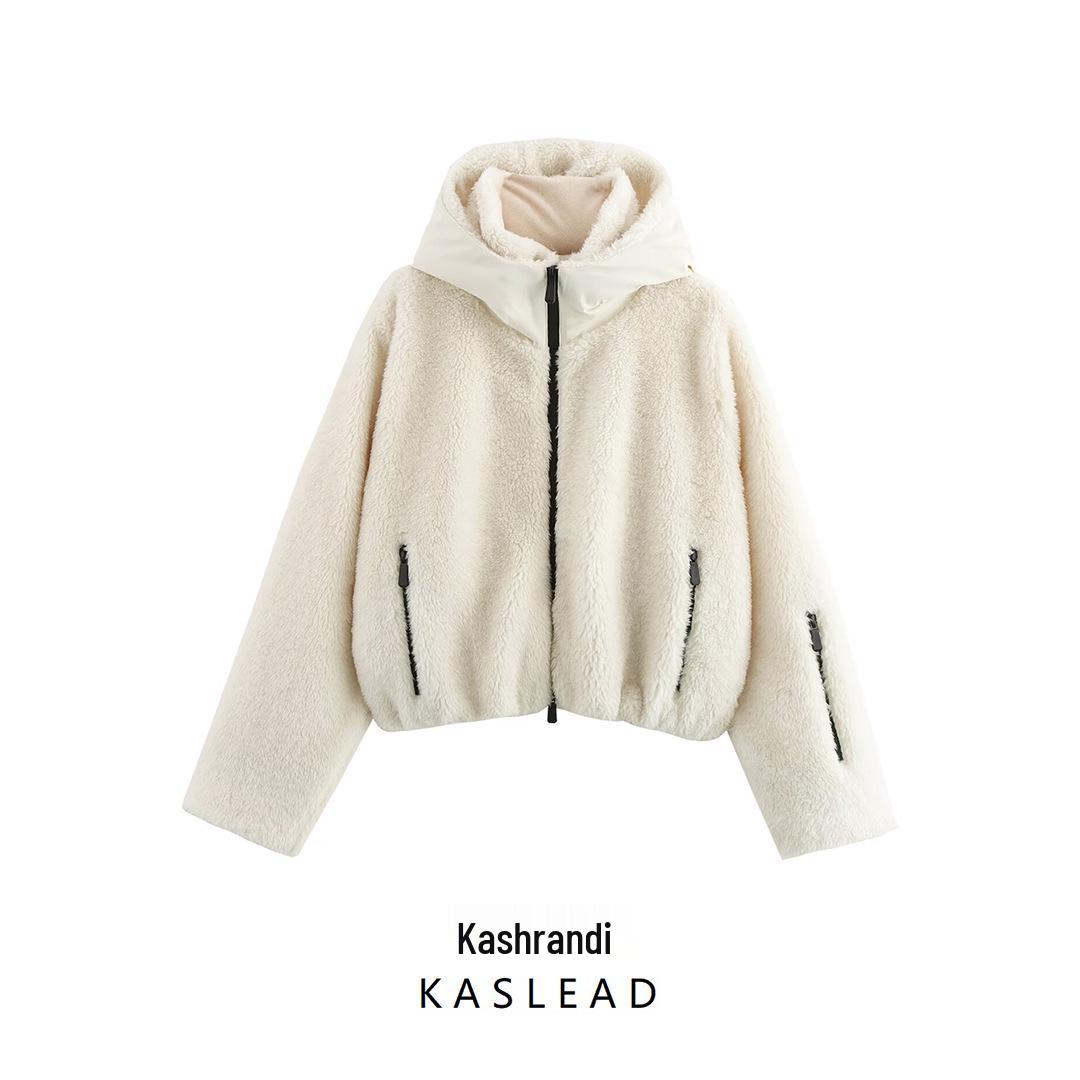 

2024 Women s European & American Style Fashion Versatile Winter Fleece Jacket Coat L