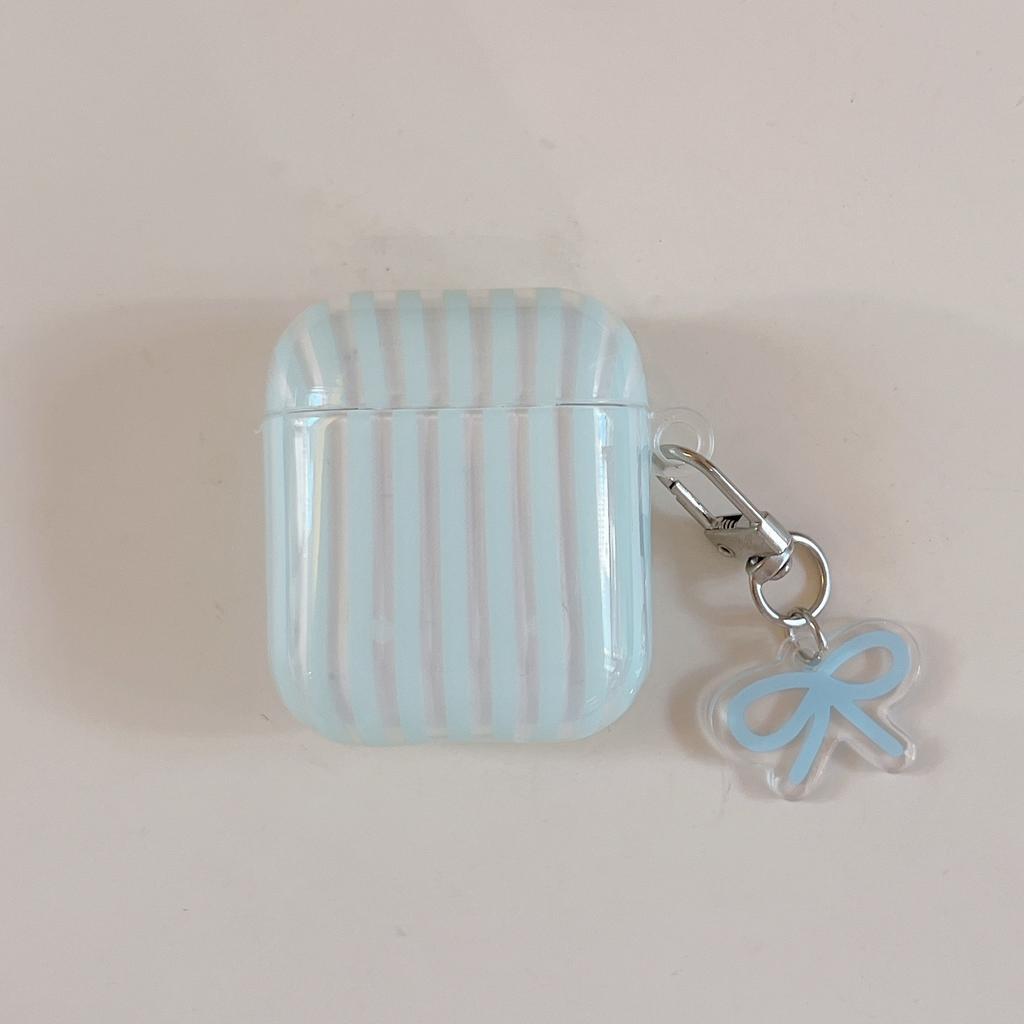 Minimalist striped Apple AirPods Pro 1 Bluetooth earphone 1 protective case soft shell earphone shell 1st generation 1