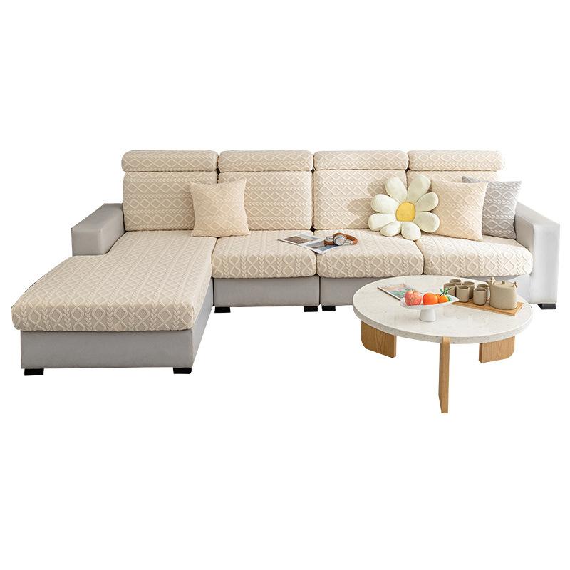 Jacquard Polar Fleece Sofa Cover All-inclusive Universal Elastic Sofa Cover Four Seasons Universal Anti-cat Scratch Sofa Cover