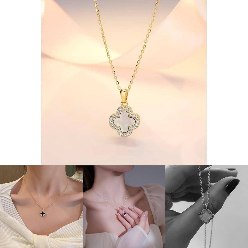 Trendy Clover Sweater Necklace Chic And Unique Suitable For Women