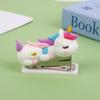 Student-Friendly Macaron Color Unicorn Mini Stapler