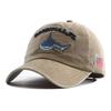 New Designer Black White Animal Shark Embroidery Baseball Hat Snapback Women Bone Vintage Cotton Dad Caps For Men Gorras
