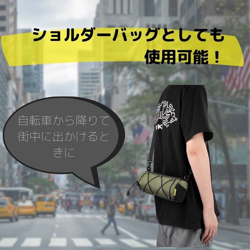 Bicycle Cycle Bag, Front Bag, Handlebar Bag, Large Capacity, Lightweight, Suitable for Bicycle Transport, Road Bikes, Mountain Bikes (Gray)