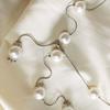 Elegant Women Pearl Belt Adjustable Metal Chain Belt Fashion Simple Thin Skinny Waistband Lady Dress Decorative Jewelry