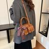 Popular small bag women's new portable pillow bag red retro commuter versatile messenger bag