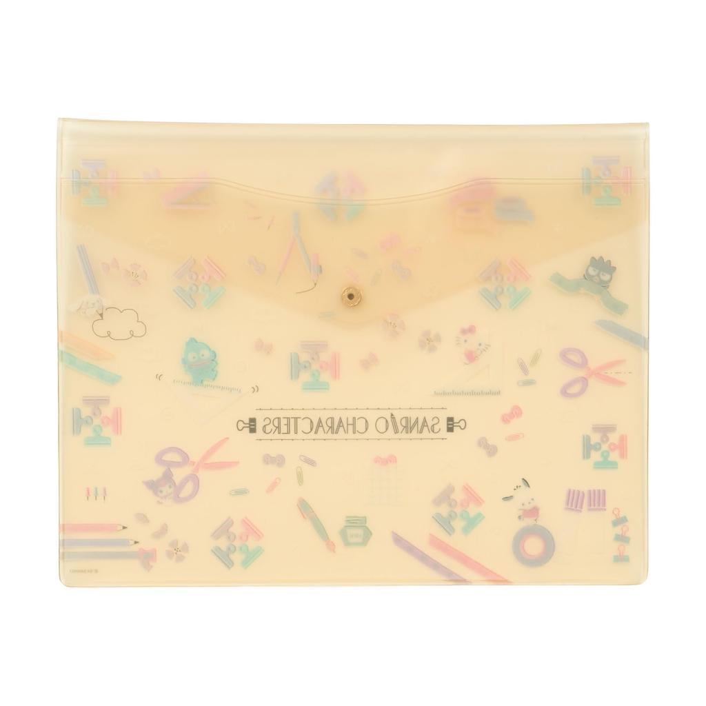Sanrio Characters Clear Flat Case with Back Pocket 341274