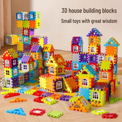 Children's Educational Building Block Set: Large Particles, Walls, Windows & Models for Ages 3-6, Suitable for Boys and Girls