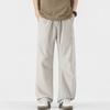 American Trendy Brand Three-dimensional Tailoring Loose Straight Casual Pants Men's Solid Color Simple and Versatile Wide-leg Drape Long Pants