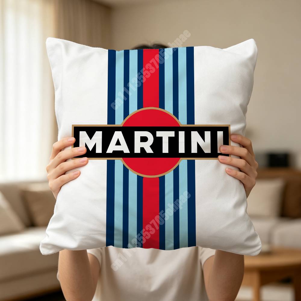 MMartiniS Racing-Lackierung Streifen Kissenbezug Kissenhülle Sofa Couch Moderne Wohnungseinrichtung Familienmöbel