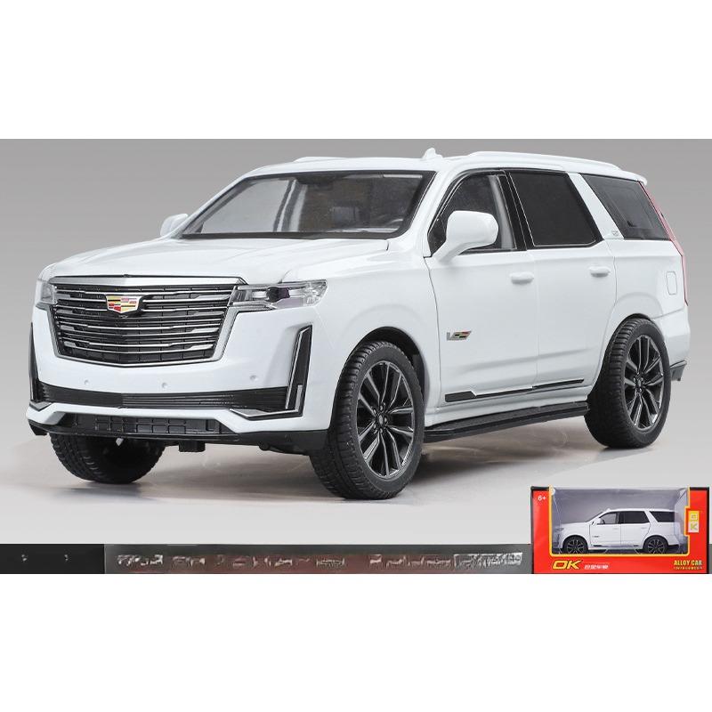 1/24 Masto Cadillac Escalade Metalinis Lydinio Diecast Transporto Priemonės Modelis Automobilio Žaislas Kolekcinis Modelis Escalade su Garsu Šviesa ir Atitraukimo Jėga Žaislai Dovanos