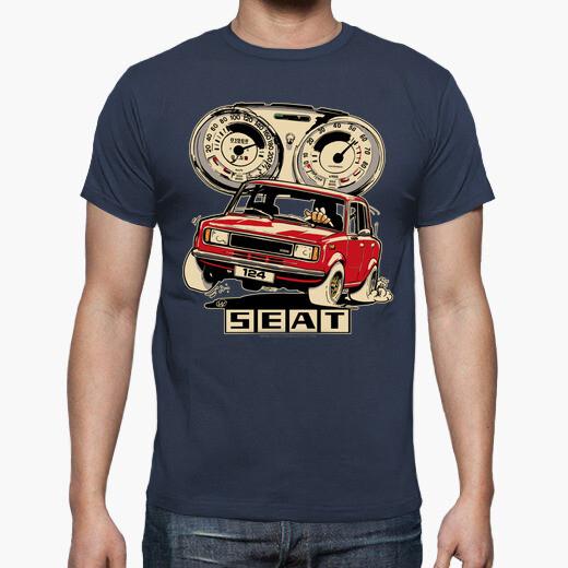 Hot Sale Vintage Classic Spain S E A T 124 Small Family Car T Shirt. New  Cotton Short Sleeve O-Neck T-shirt Casual Mens Top