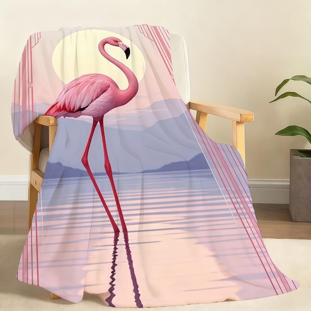 Flamingo Blanket Soft Throw Blanket for Home Bedroom Bed Sofa Picnic Travel Office Rest Cover Blanket Gift