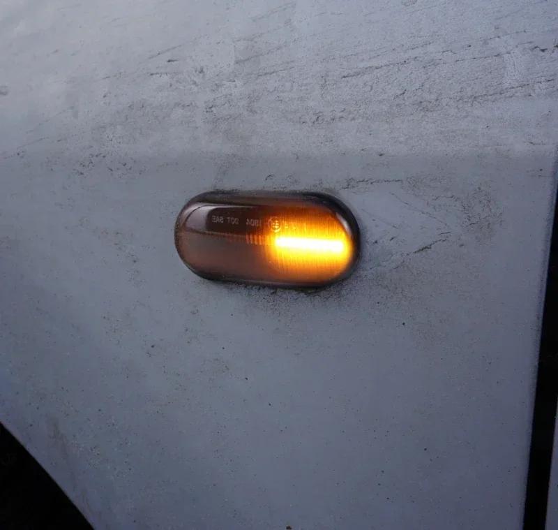 For Nissan Tiida C11 Note E11 NE11 Micra K12 NP300 Navara D40 Qashqai J10 Pathfinder Dynamic LED Side Marker Light Signal Blinke