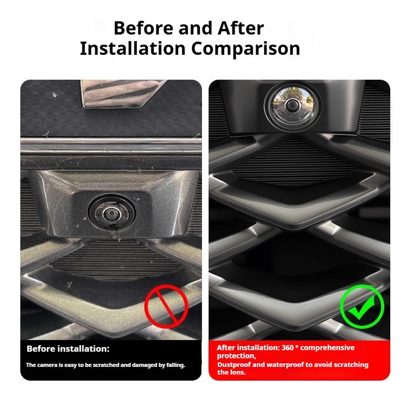 For Tesla Model 3 Model Y Model Y/3+ 2020-2026 Car Front Rear Camera Protection Cover 360° Panoramic Camera Lens Protective Film