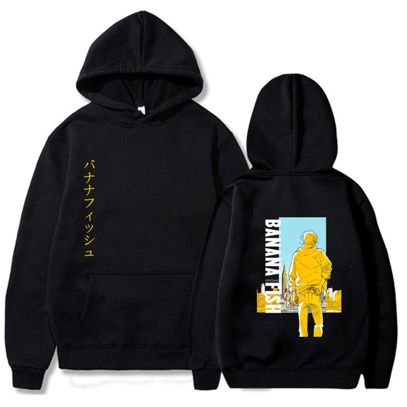 Japanese Anime Banana Fish Hoodie Men Women New Print Unisex Streetwear Autumn Winter Fashio Tops Clothes