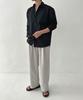 UMM Standard Fit Plain Hellsford Shirt_Black