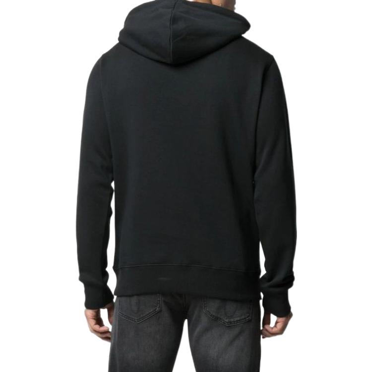 Calvin Klein Logo Print Pullover Casual Hoodie Men hoodies Black J30J314557-BEH