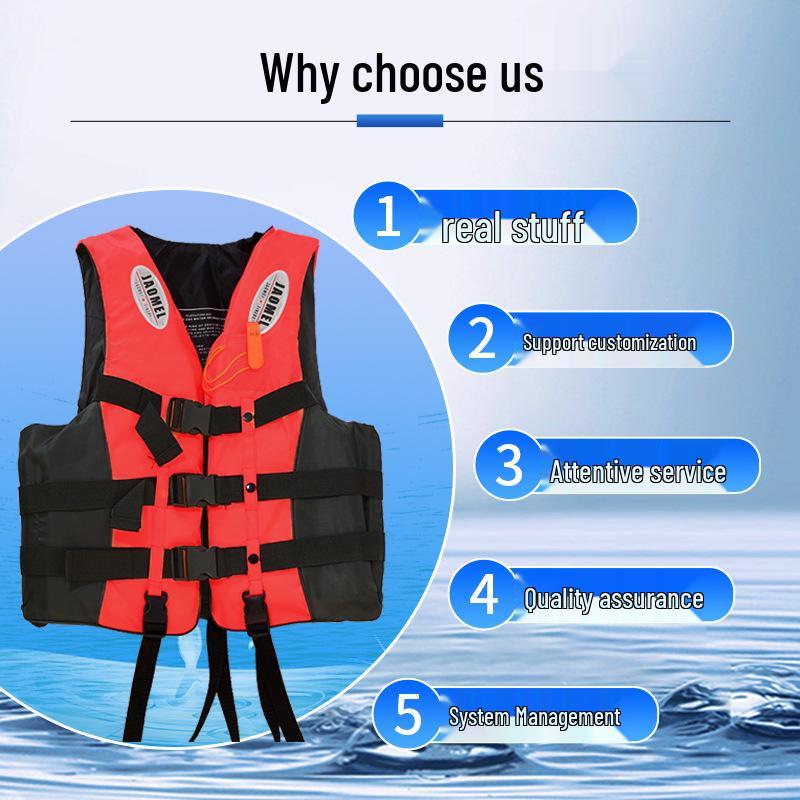 Adult High Visibility Reflective Life Jacket for Marine Rescue and Outdoor Work