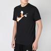 Nike Sportswear Shoebox Print Logo Knit Short-Sleeve T-Shirt Men Tops Black DH0057-010