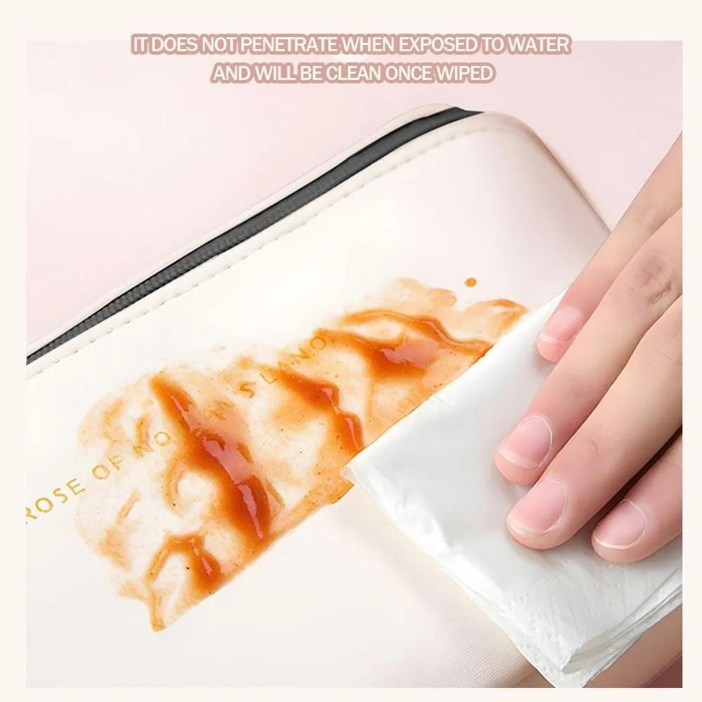 Large Leather Travel Cosmetic Bag for Women Cosmetic Organizer High-capacity Makeup Bag Storage Pouch For Female Makeup Box