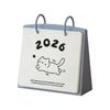 Plastic 2026 Desktop Calendar Cat Pattern Table Planner Standing Flip Calendar  School