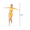 1/64 Figures Scale Beach Model Resin Mini People Tiny for Micro Landscape Fairy