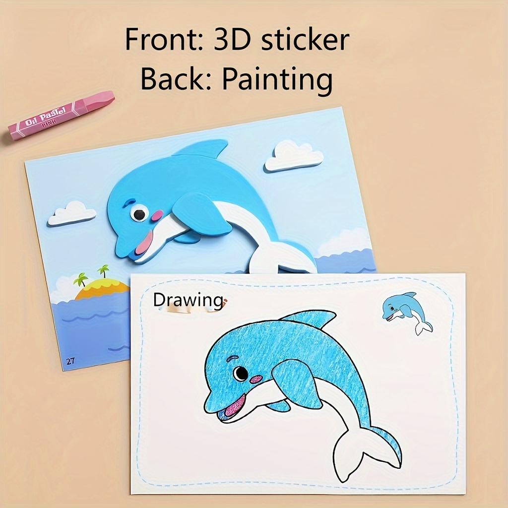Non-Toxic 20 Pieces Of Stereo Sticker Puzzles 3D Sticker Decals Fun Diy Games Suitable For Kidsren Halloween And Christmas Gifts
