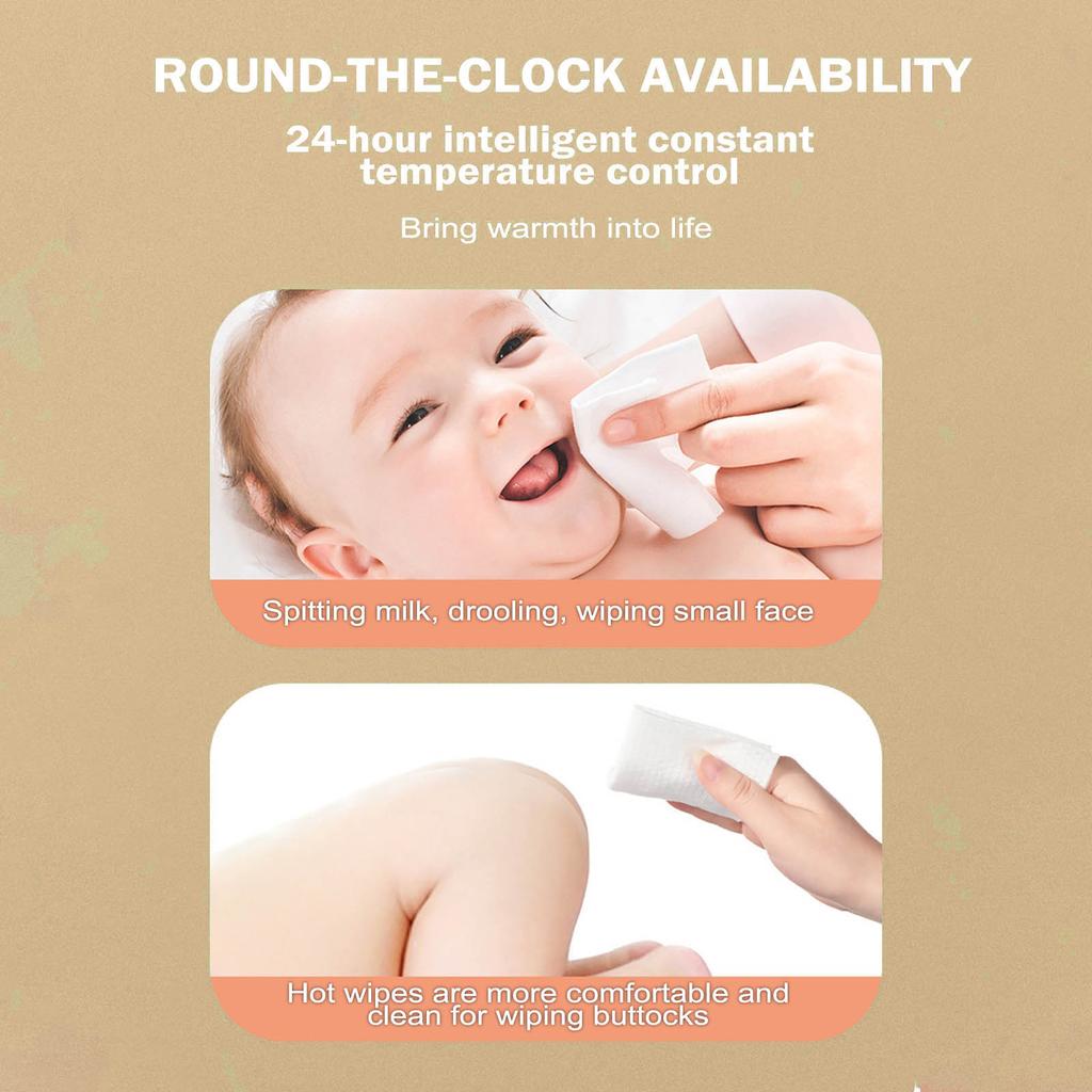 Baby Wipe Warmer Diaper Wipe Dispenser For Heating, Nursery, Road Trips, Camping, Versatile Business Care