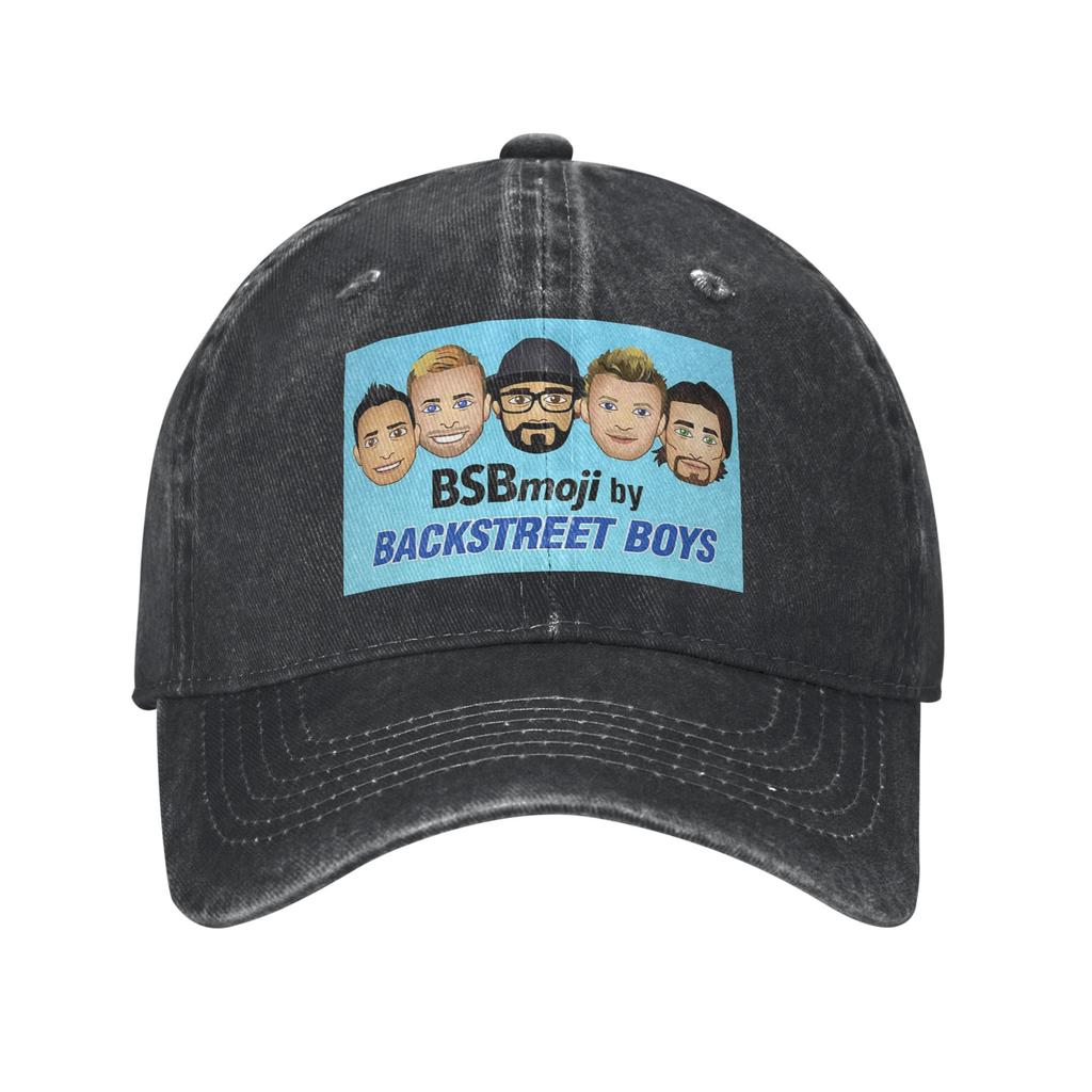 Backstreet Boys Music Group Washed Denim Baseball Caps Snapback Baseball Hats Breathable Casquette Outdoor for Men's And Women's
