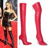 Big Size 34-43 Brand New Popular Lady Thin High Heels Boots Pointed Toe Thigh High Boots Women Party Sexy Shoes Woman