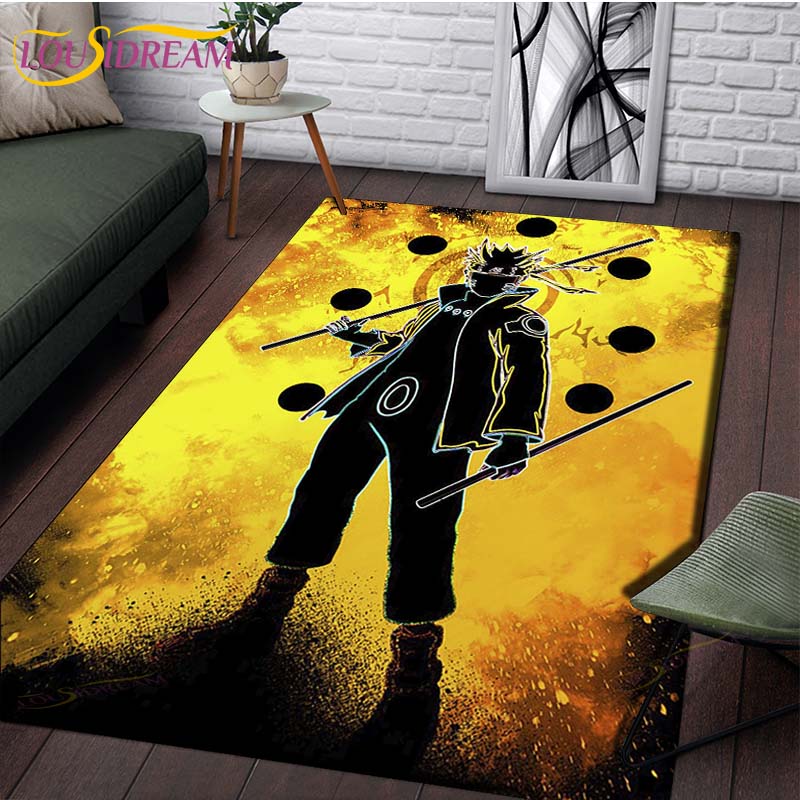 Anime Naruto Non-slip Rugs for Living Room Comfortable Carpet Soft Floor Mat Rugs for Bedroom Mat Area Rug Home Large Furry Mat