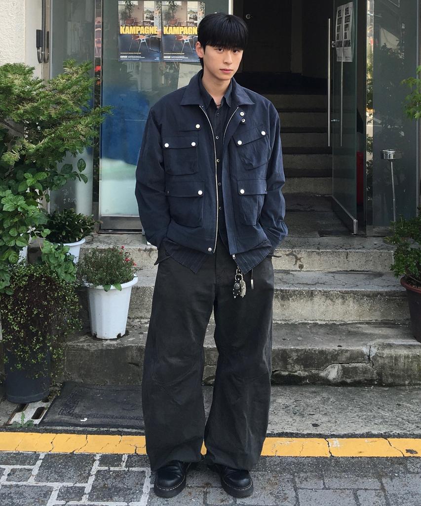 Accustom Utility Pocket Cn Jacket / Navy