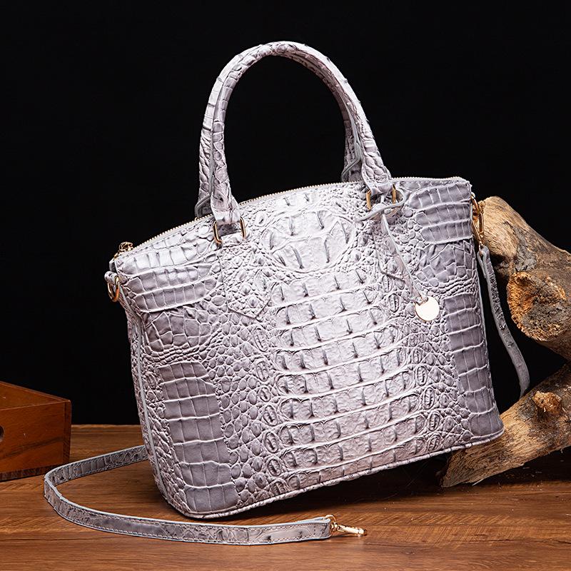 Portable Crossbody Retro Women's Bag Multicolor Crocodile Brahman