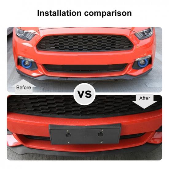 Kennzeichenhalterung für die vordere Stoßstange für Ford Mustang 2015-23