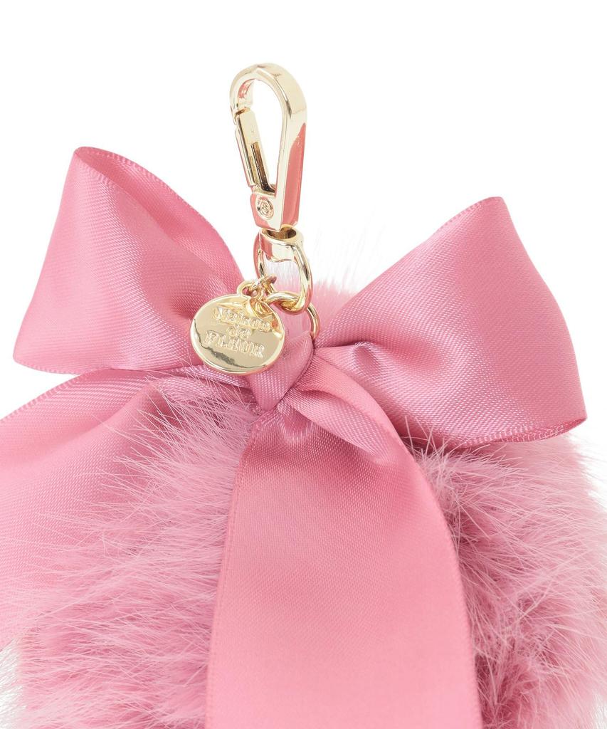 Maison de FLEUR Faux Fur Pompom Charm, White, F Charm, 08001063200