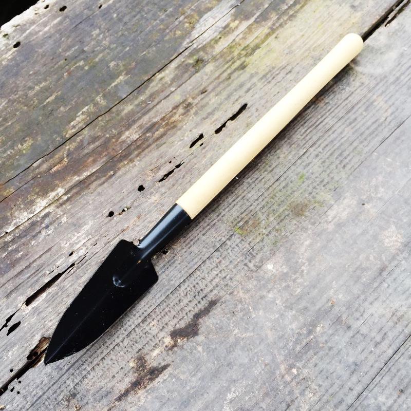 Mini Garden Tool Set: Reinforced Wooden Handle Shovel, Rake, & Spade for Planting