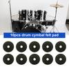 10Pcs Cymbal Felt Pads Anti-slip Replacement Parts Drum Cymbal Washer Water Absorption Percussion Accessories