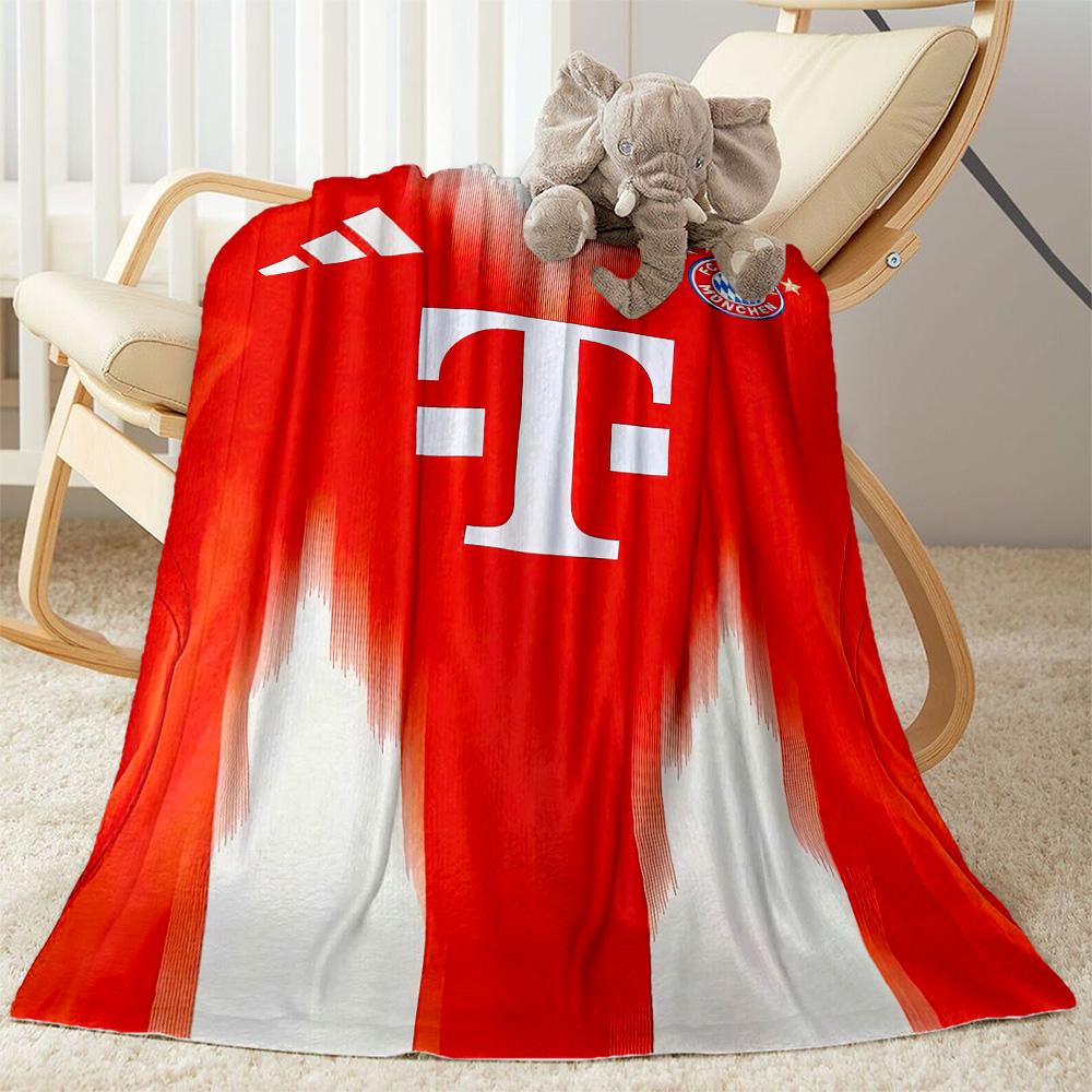 Bayern Munich Blanket Soft & Cozy Great for Seaside Bed Chair for All Occasions Playful Design Ideal Gift for Friends Family Couples Picnic