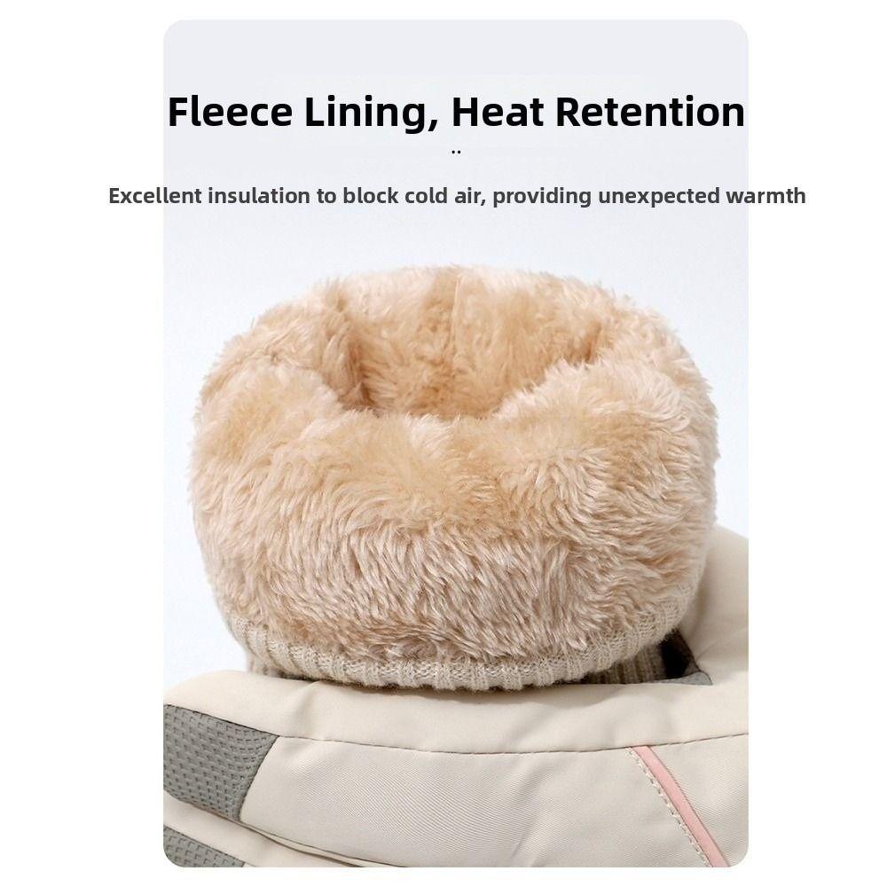 Touchscreen Plush Warm Riding Gloves Fleece Lined Cycling Mitten for Women  Sports