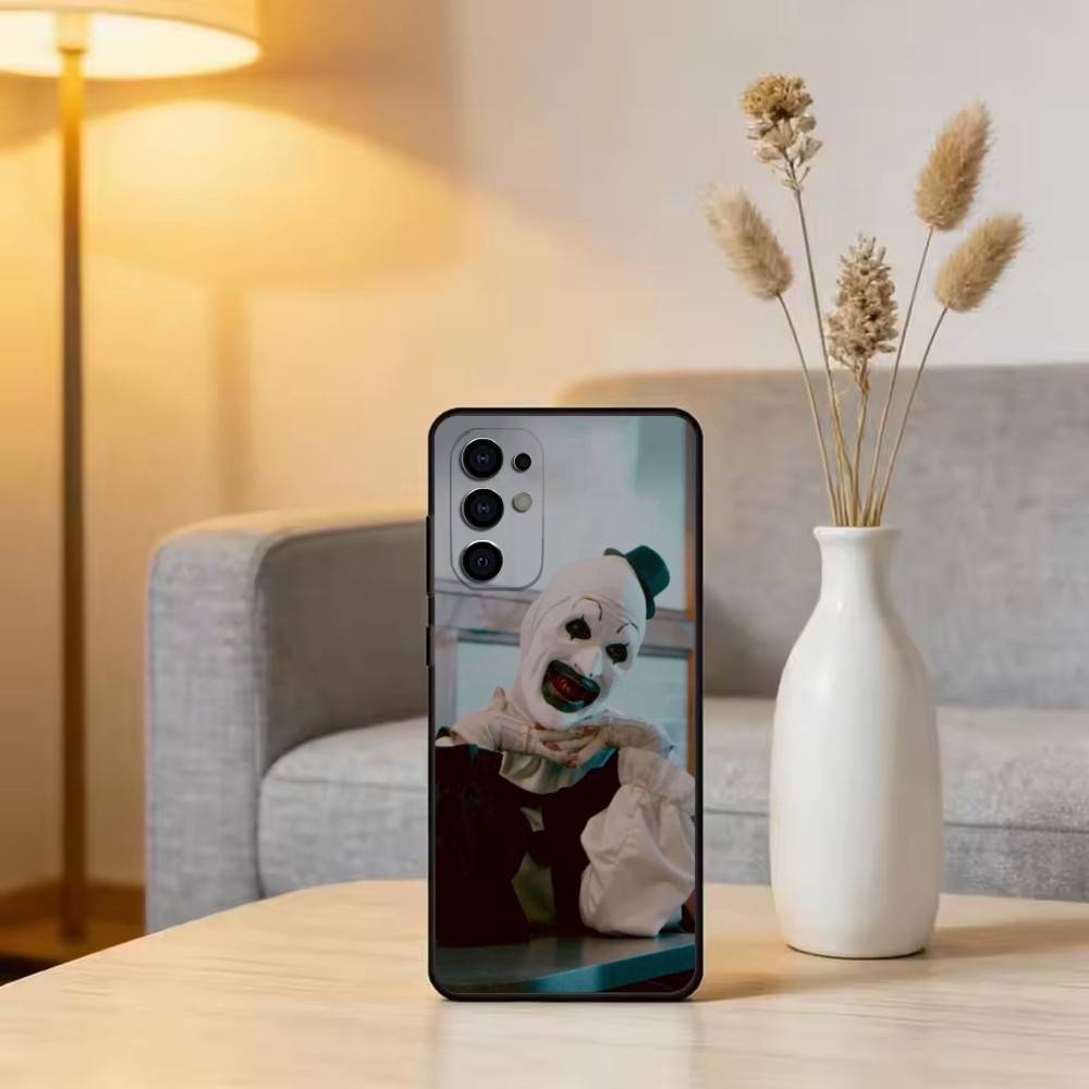 T-Terrifier H-Horror C-Clown Phone Case For Samsung S25,S24,S21,S22,S23,S30,Ultra,S20,Plus,Fe,Soft Silicone Black Cover