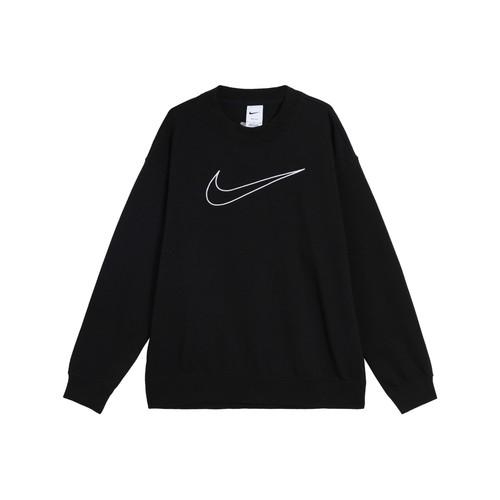 

Nike Женский черный свитшот с длинным рукавом и круглым вырезом с геометрическим принтом логотипа EU M чёрный