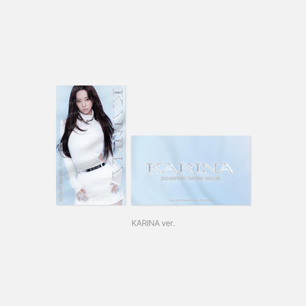 

Предзаказ 2025 aespa LIVE TOUR SYNK: aeXIS LINE Слоган KARINA
