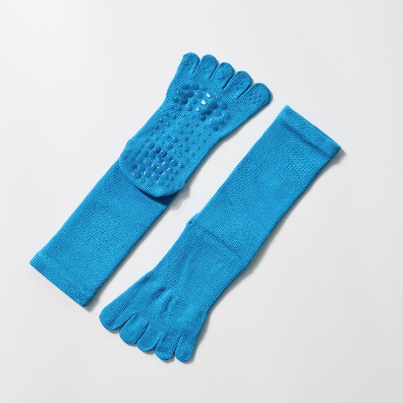 

Yot Носки для йоги Нескользящие Пятипалые Микро-давление Голенище Дышащие Носки для пилатеса Спорт Танцы Колготки Bondi Blue