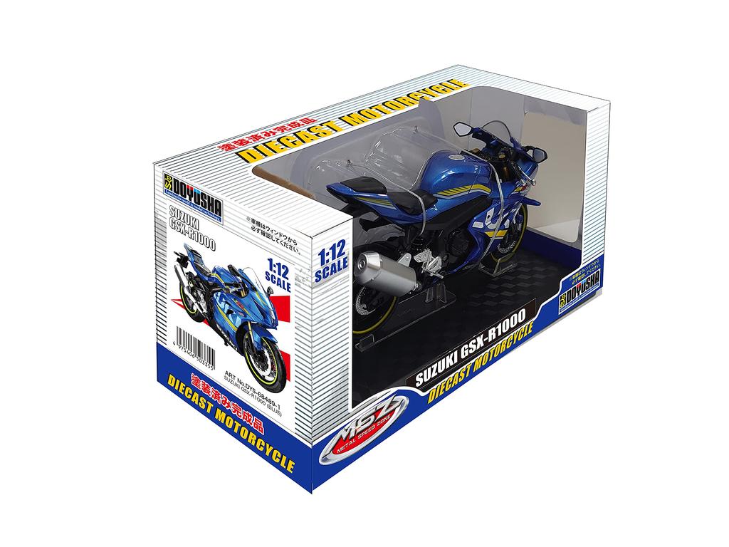 DOYUSHA Diecast Motorcycle Suzuki Blue Finished Product 1/12 GSX-R1000