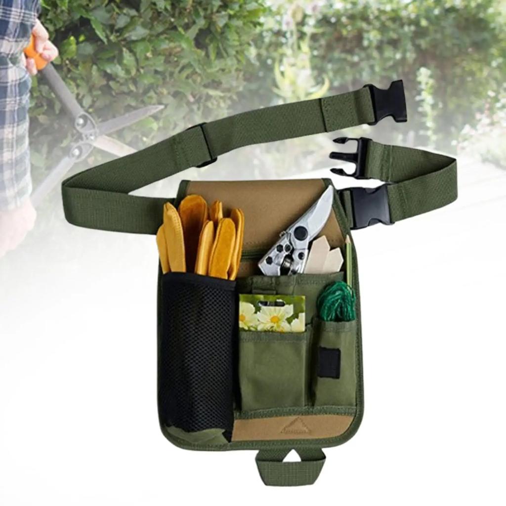 Garden Tool Belt Convenient Adjustable Waist Belt Handy Organizer for Woodwork Carpenters Hand Tools Florists Gardening Gifts