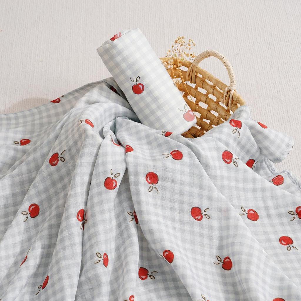 Kangobaby Bamboo Cotton Muslin Swaddle Blanket for Newborns
