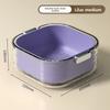 Double layer Vegetable Washing Basket Six piece Set, Multifunctional Plastic Basket for Kitchen and Living Room