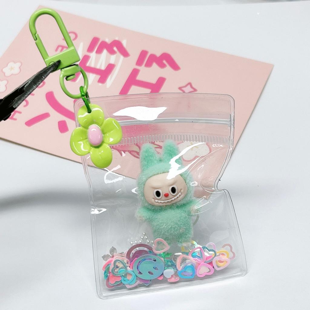 Baby Walking Bag Transparent Cute Keychain Pendant Bag Hanging Pendant Pocket Small Pendant Walking